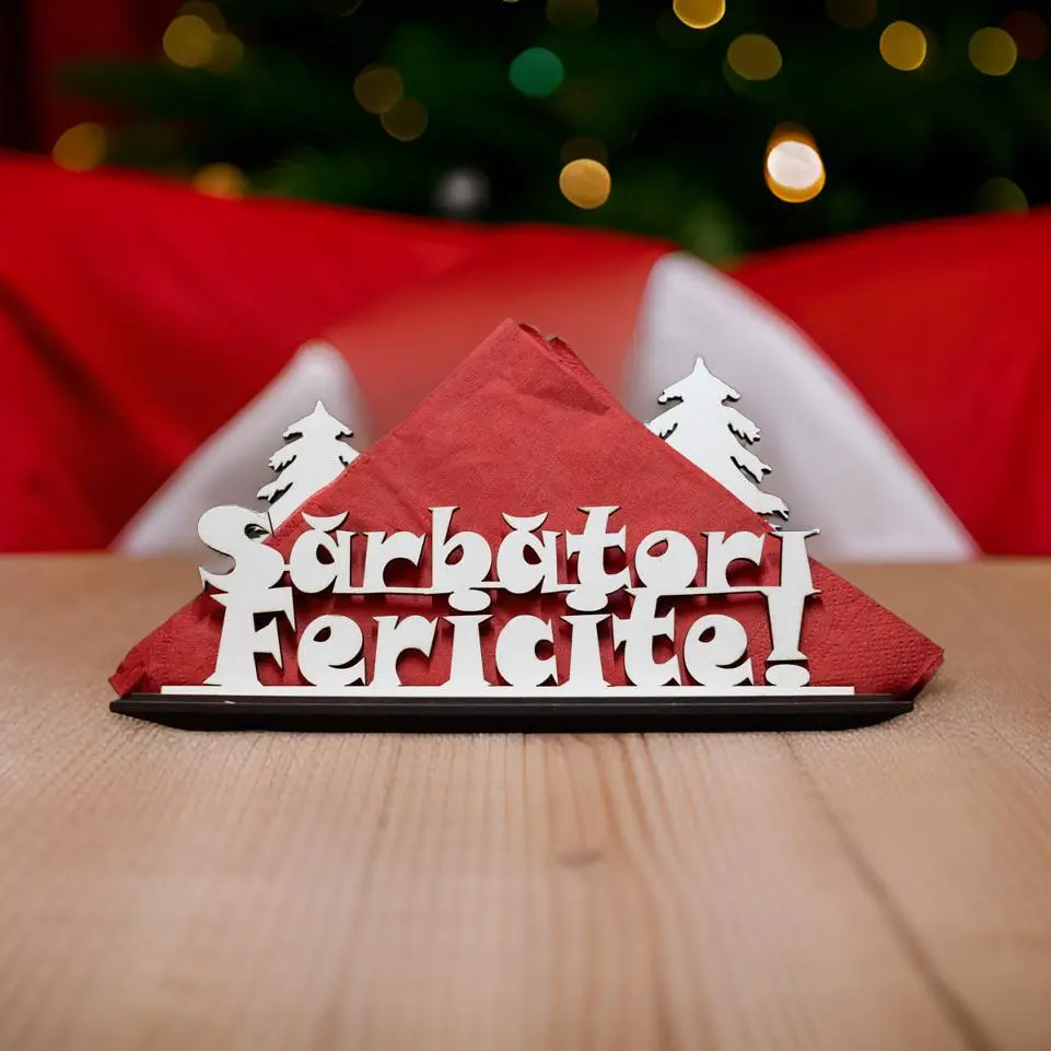 Suport Servetele "Sarbatori Fericite"