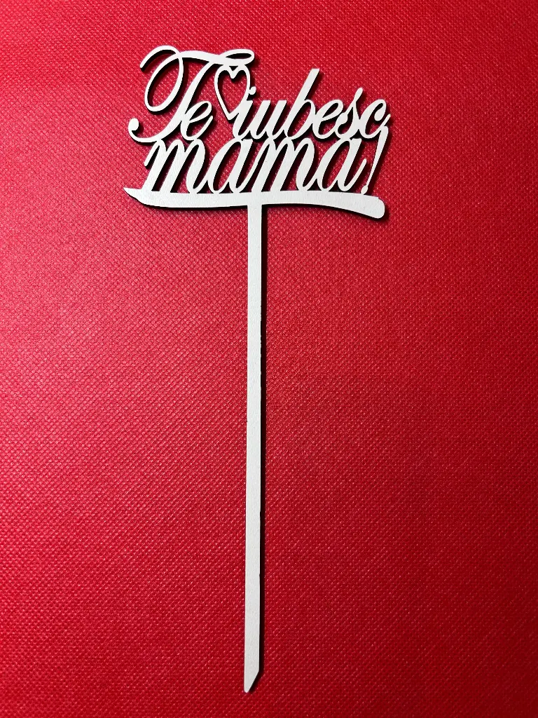 Decoratiune aranjament floral S "Te iubesc mama"