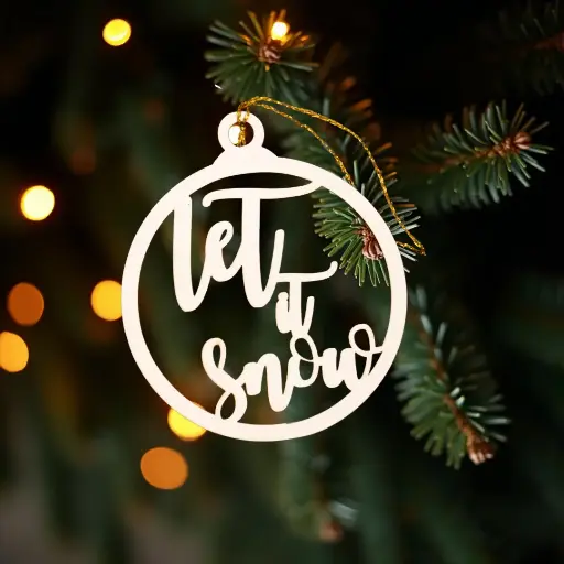 [Decoratiuni] Set 3 Globuri Craciun "Leti It Snow"