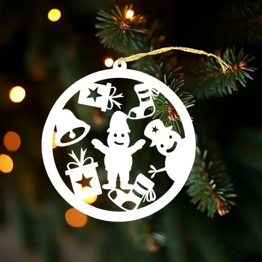 [Decoratiuni] Set 3 Globuri Craciun Snowman