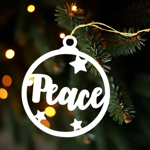 [Decoratiuni] Globuri Craciun "Peace"