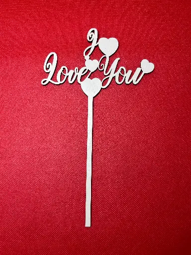 Decoratiune aranjament floral S "I love You"