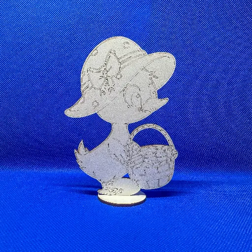 [Pasti] Ratușcă MDF cu suport, de colorat